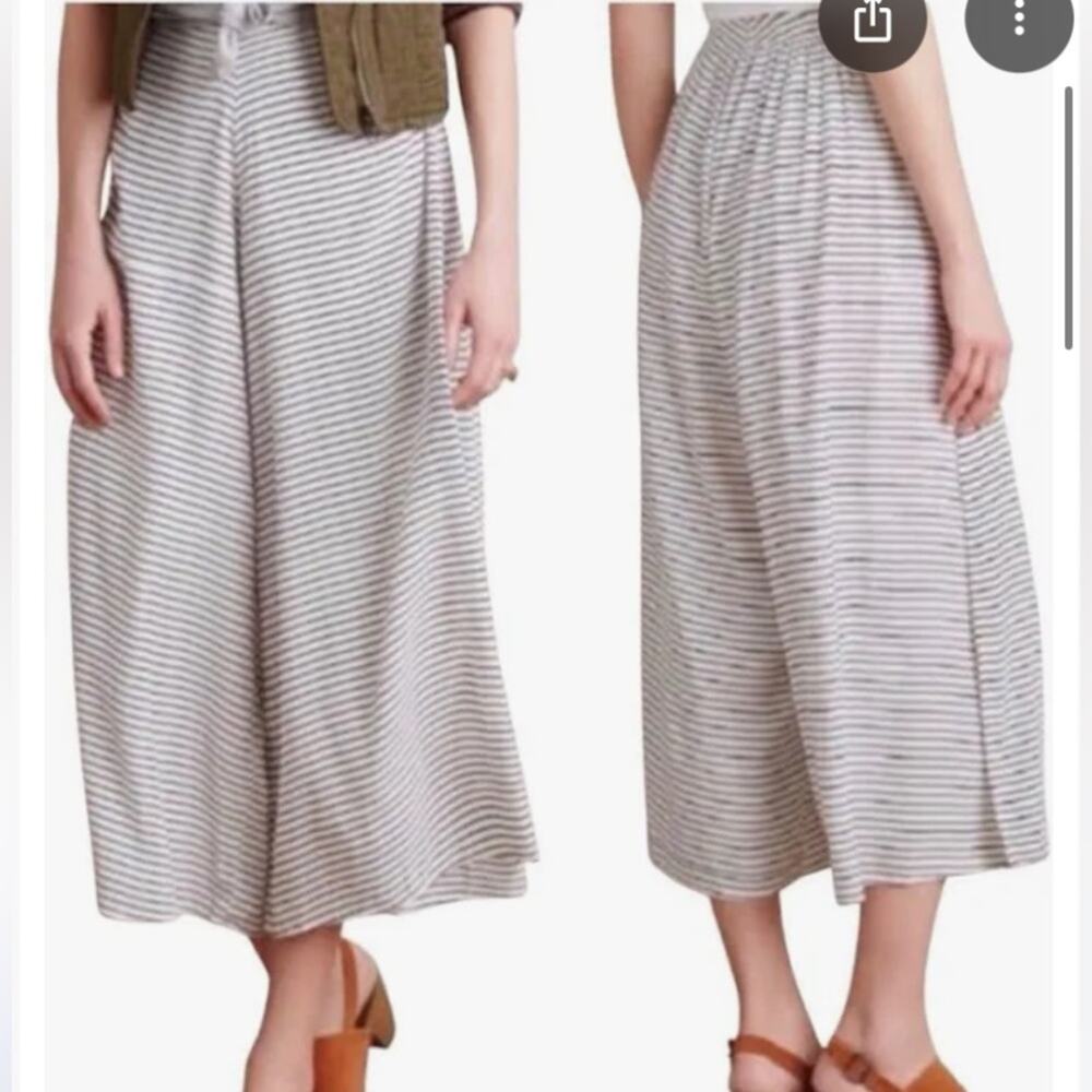 Anthropologie Faithfull the Brand Soleil Striped High Slit Wide Leg Pants Small